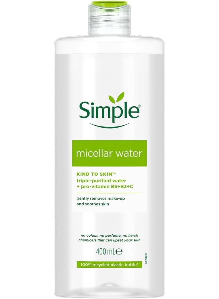 ماء ميسيلار لإزالة المكياج بلطف وتنعيم البشرة 400 مل